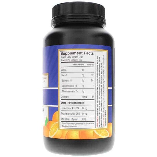 Fresh Catch Fish Oil Omega-3 EPA/DHA in Natural Orange, BOO